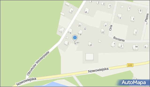 Wisełka, Obrońców Westerplatte, 4, mapa Wisełka