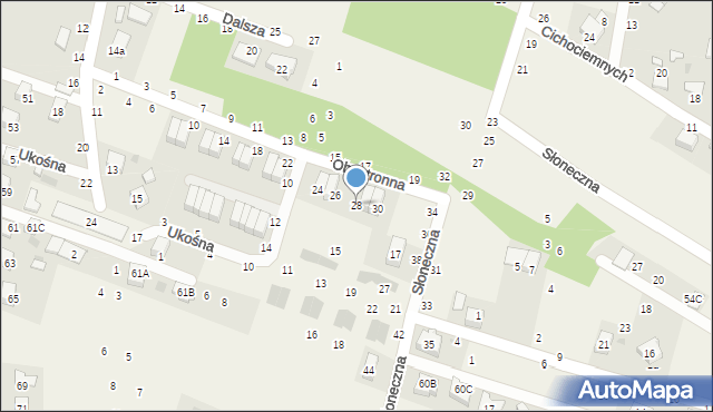 Zbylitowska Góra, Obustronna, 28, mapa Zbylitowska Góra