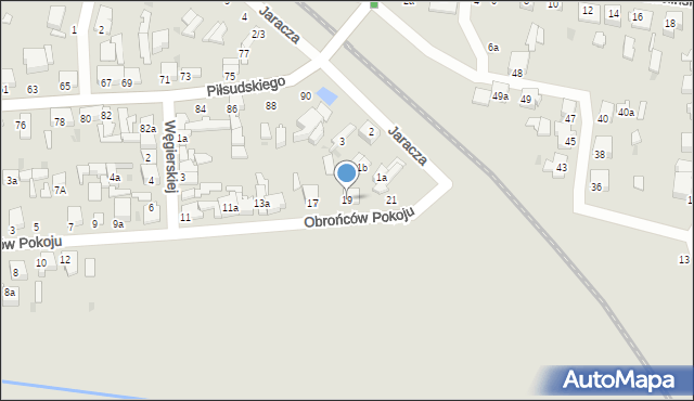 Zgierz, Obrońców Pokoju, 19, mapa Zgierz