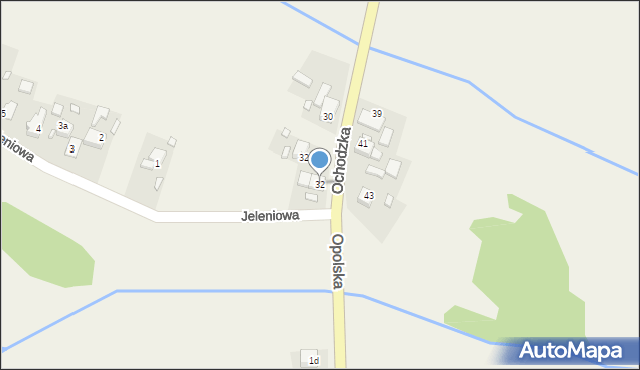 Komprachcice, Ochodzka, 32, mapa Komprachcice