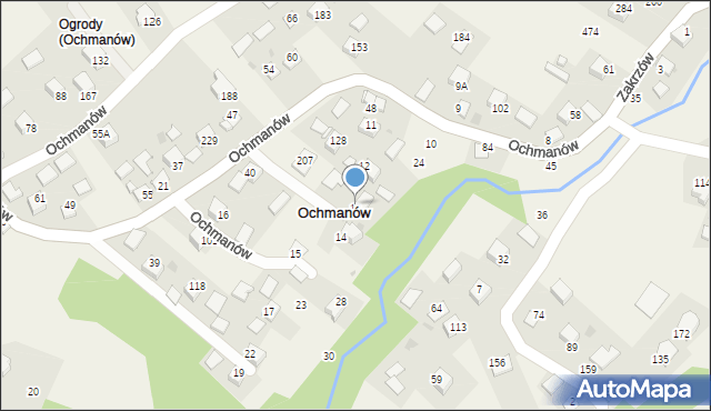 Ochmanów, Ochmanów, 13, mapa Ochmanów