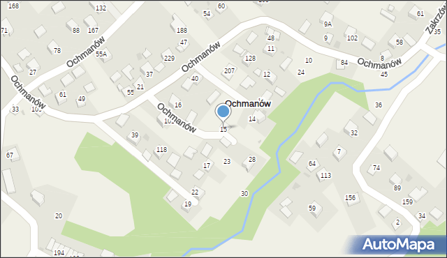 Ochmanów, Ochmanów, 15, mapa Ochmanów