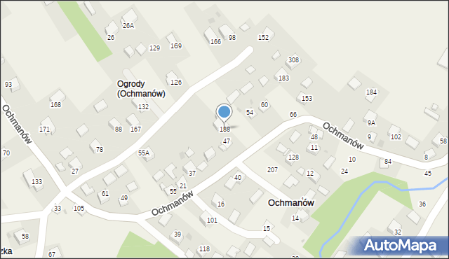 Ochmanów, Ochmanów, 188, mapa Ochmanów