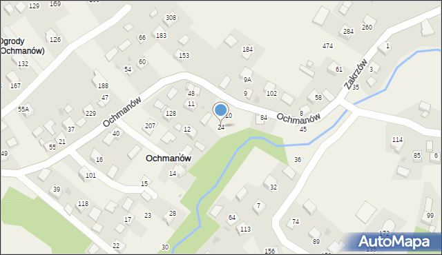 Ochmanów, Ochmanów, 24, mapa Ochmanów