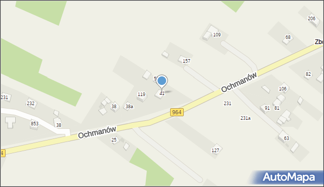 Ochmanów, Ochmanów, 41, mapa Ochmanów