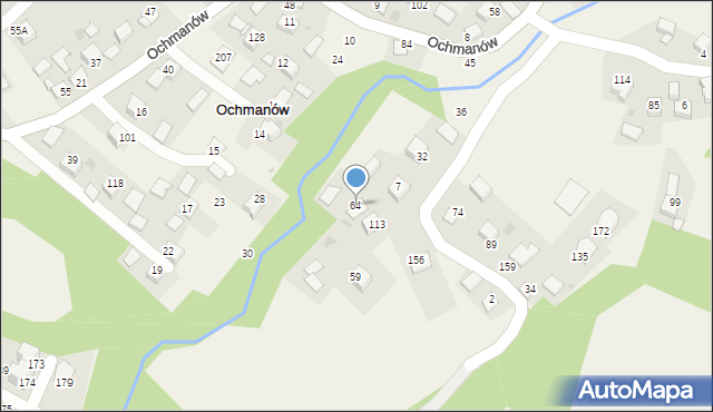 Ochmanów, Ochmanów, 64, mapa Ochmanów