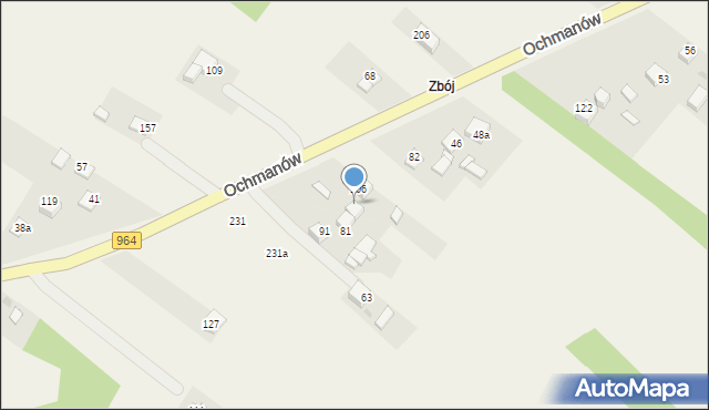 Ochmanów, Ochmanów, 75, mapa Ochmanów