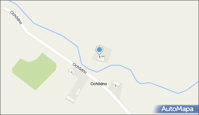 Ochódno, Ochódno, 5, mapa Ochódno