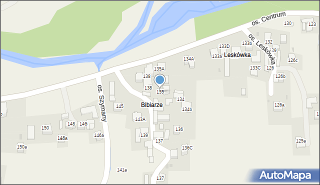 Ochotnica Dolna, Ochotnica Dolna, 135, mapa Ochotnica Dolna