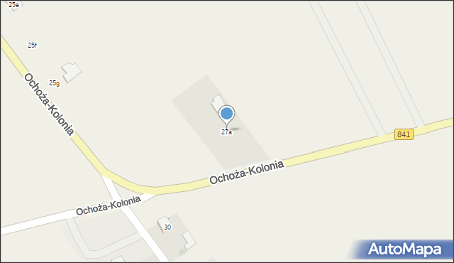 Ochoża-Kolonia, Ochoża-Kolonia, 27a, mapa Ochoża-Kolonia