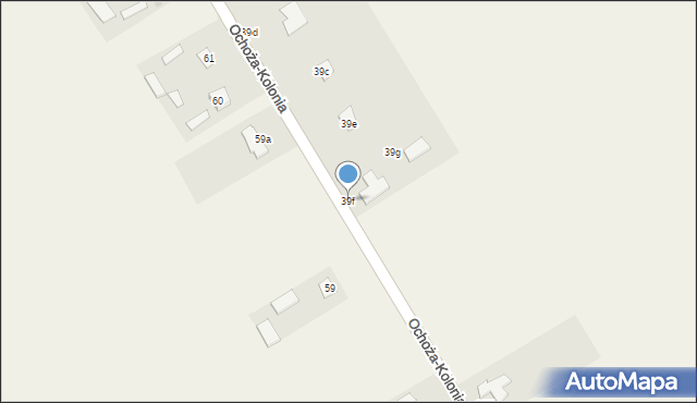 Ochoża-Kolonia, Ochoża-Kolonia, 39f, mapa Ochoża-Kolonia
