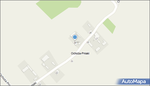 Ochoża-Pniaki, Ochoża-Pniaki, 20, mapa Ochoża-Pniaki