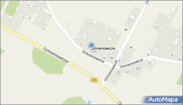 Ochremowicze, Ochremowicze, 7, mapa Ochremowicze