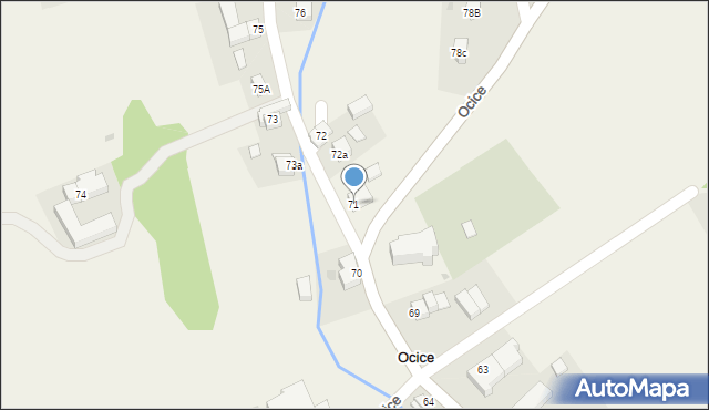 Ocice, Ocice, 71, mapa Ocice