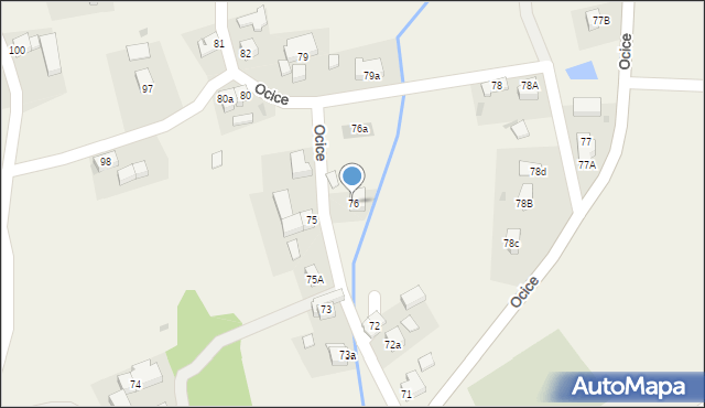 Ocice, Ocice, 76, mapa Ocice