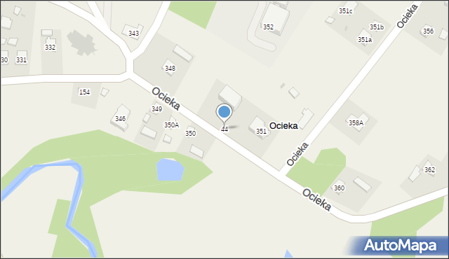 Ocieka, Ocieka, 44, mapa Ocieka