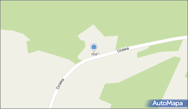 Ocieka, Ocieka, 563a, mapa Ocieka