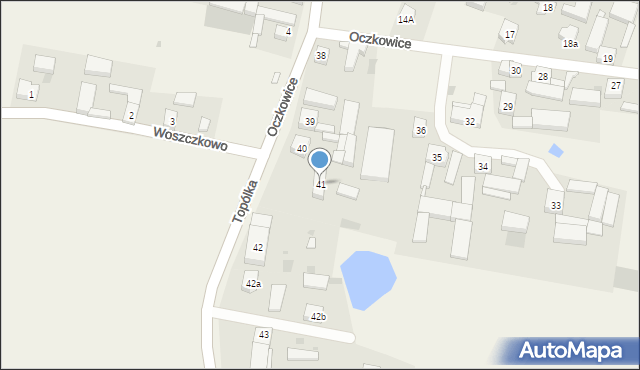 Oczkowice, Oczkowice, 41, mapa Oczkowice