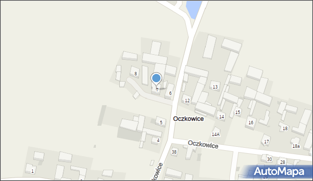 Oczkowice, Oczkowice, 7, mapa Oczkowice