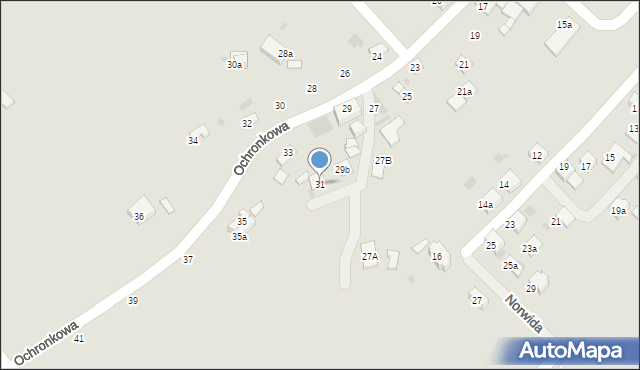 Trzebinia, Ochronkowa, 31, mapa Trzebinia