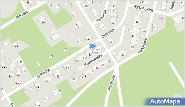 Warszawa, Ochocza, 32B, mapa Warszawy