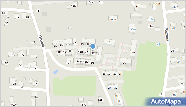 Wieliczka, Ochota, 4X, mapa Wieliczka