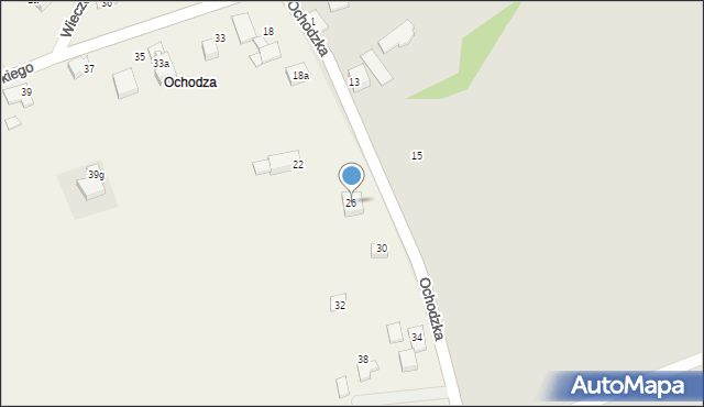 Zabrzeg, Ochodzka, 26, mapa Zabrzeg