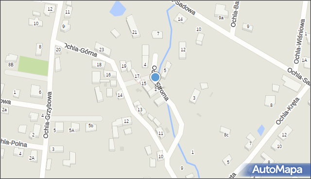 Zielona Góra, Ochla-Stroma, 2, mapa Zielona Góra