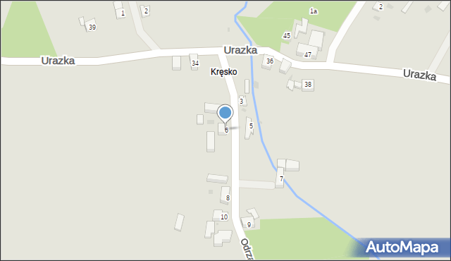 Brzeg Dolny, Odrzańska, 6, mapa Brzeg Dolny