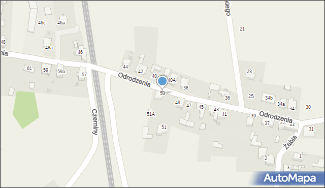 Chełm Śląski, Odrodzenia, 53, mapa Chełm Śląski