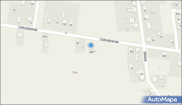 Chełm Śląski, Odrodzenia, 63A, mapa Chełm Śląski