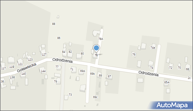 Chełm Śląski, Odrodzenia, 78, mapa Chełm Śląski
