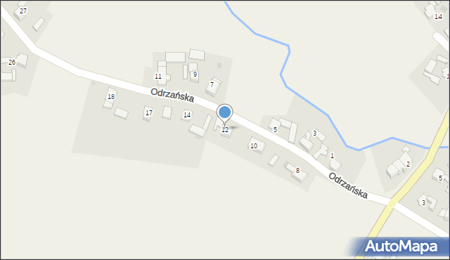 Ciechowice, Odrzańska, 12, mapa Ciechowice