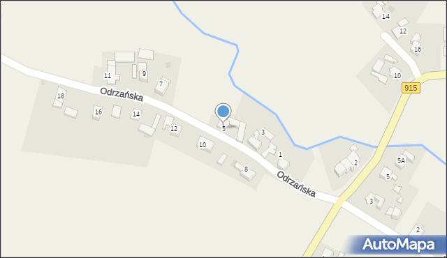 Ciechowice, Odrzańska, 5, mapa Ciechowice