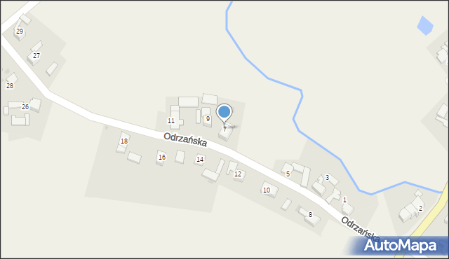 Ciechowice, Odrzańska, 7, mapa Ciechowice