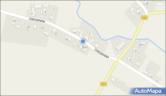 Ciechowice, Odrzańska, 8, mapa Ciechowice