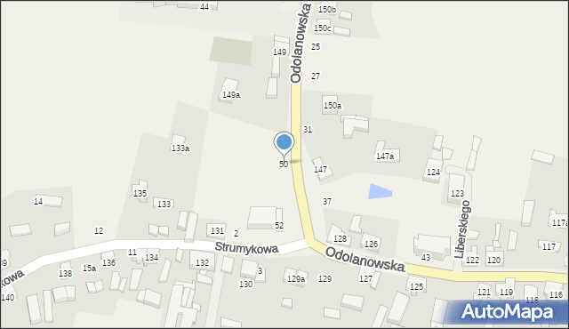 Czarnylas, Odolanowska, 50, mapa Czarnylas