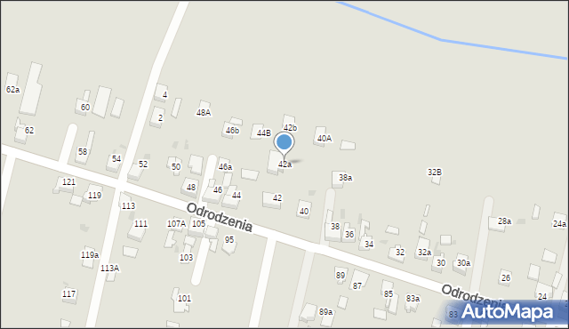 Czerwionka-Leszczyny, Odrodzenia, 42a, mapa Czerwionka-Leszczyny