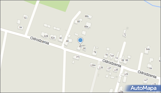 Czerwionka-Leszczyny, Odrodzenia, 82, mapa Czerwionka-Leszczyny