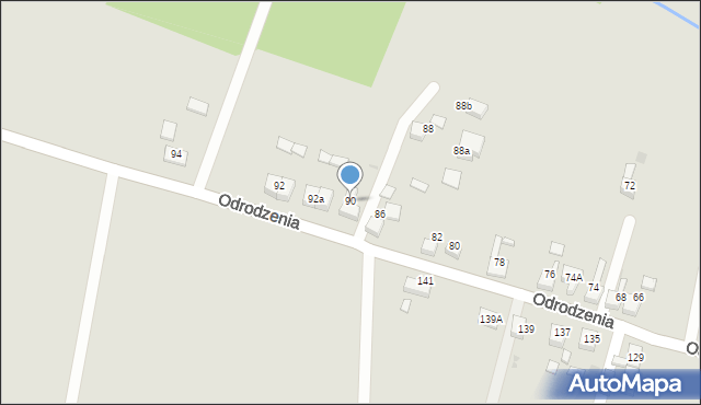 Czerwionka-Leszczyny, Odrodzenia, 90, mapa Czerwionka-Leszczyny