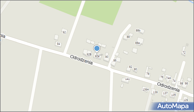 Czerwionka-Leszczyny, Odrodzenia, 92a, mapa Czerwionka-Leszczyny