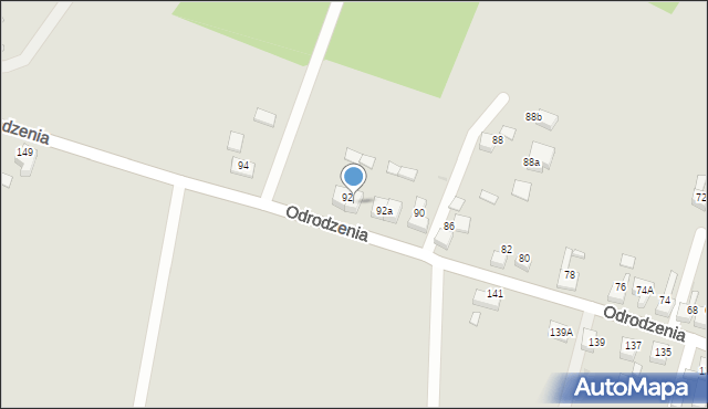 Czerwionka-Leszczyny, Odrodzenia, 92B, mapa Czerwionka-Leszczyny