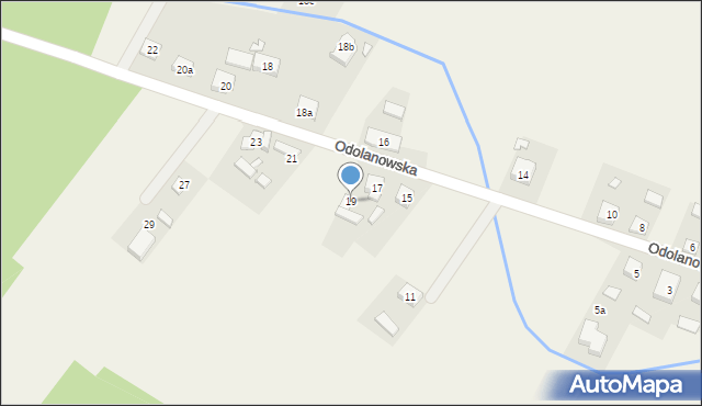 Dębnica, Odolanowska, 19, mapa Dębnica