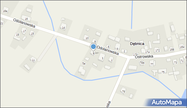 Dębnica, Odolanowska, 5, mapa Dębnica