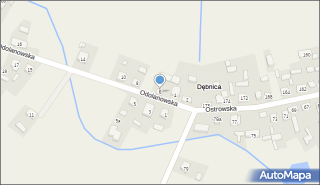 Dębnica, Odolanowska, 6, mapa Dębnica