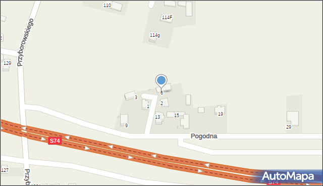 Domaszowice, Odzyskana, 6, mapa Domaszowice