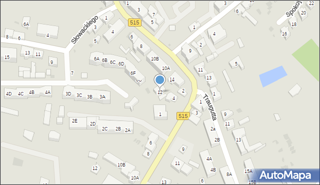 Dzierzgoń, Odrodzenia, 12, mapa Dzierzgoń