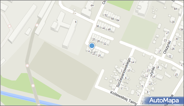 Gliwice, Odlewników, 8, mapa Gliwic