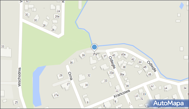 Gniezno, Odległa, 37a, mapa Gniezna