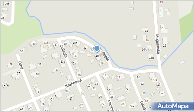 Gniezno, Odległa, 46, mapa Gniezna